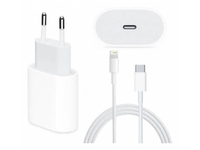 Cargador 20W carga rapida de celular iphone con salida lightning